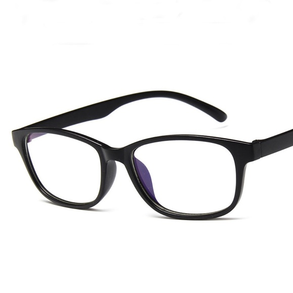 **JAMYA* Matte Black Shaped Fashion Eyewear Frames - Picture 1 of 3